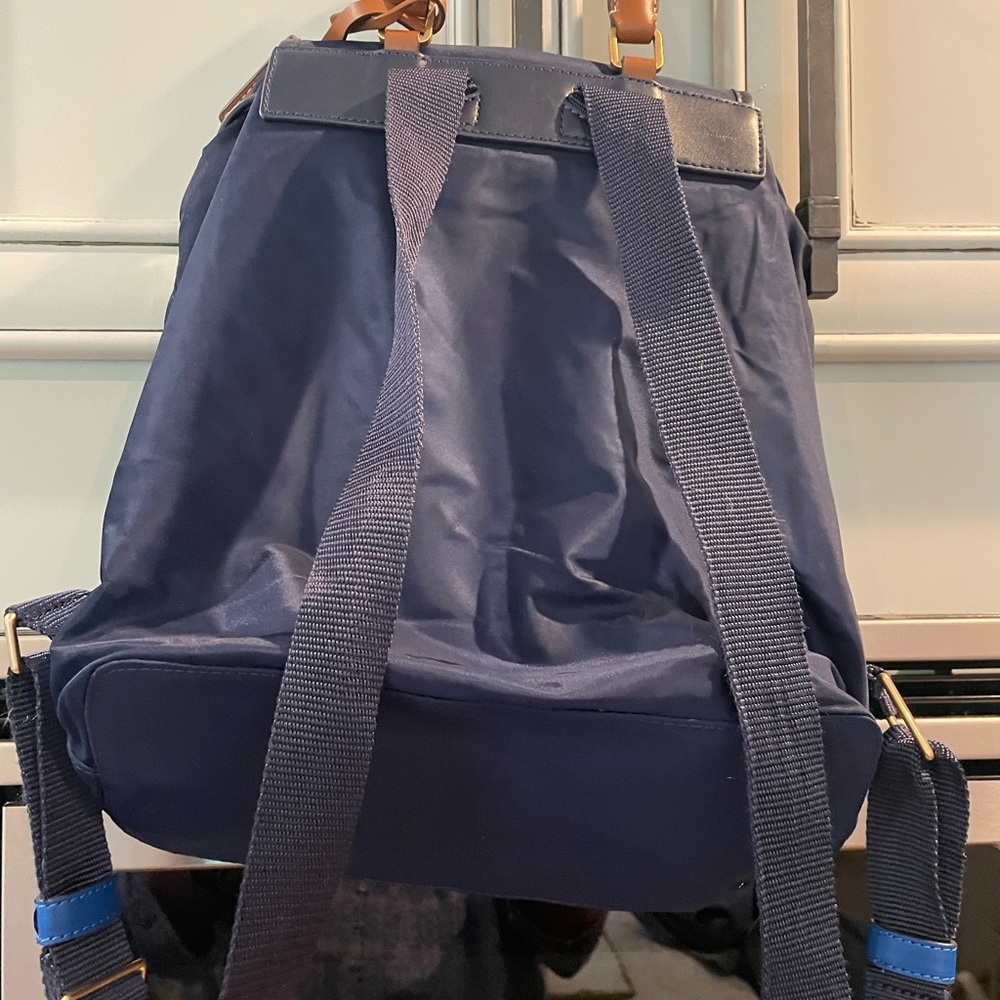 Tory Burch Flap Nylon Drawstring Backpack - image 2